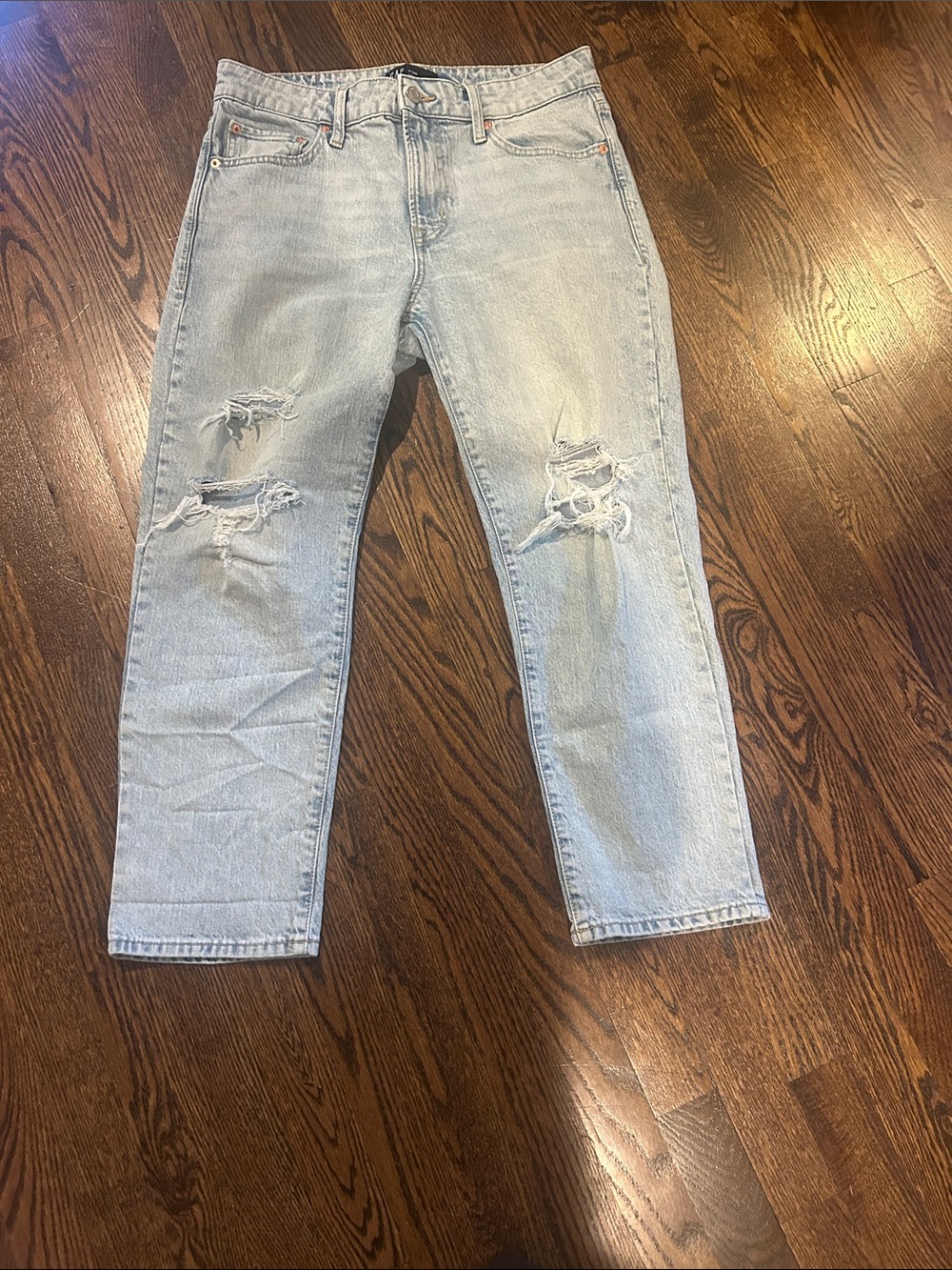 GAP Light Blue Distressed Boyfriend Jeans
